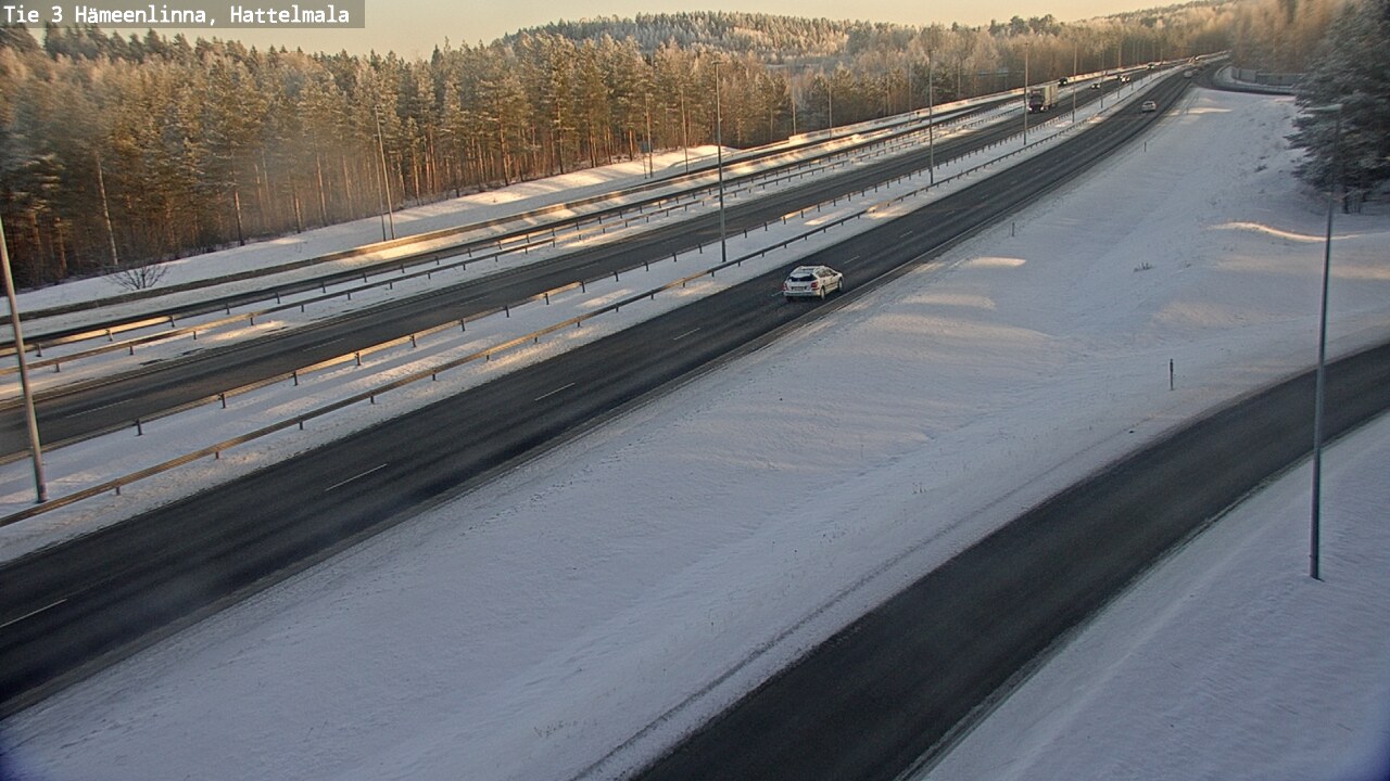 Weather Camera Image Road 3 Hämeenlinna, Hattelmala, Hämeenlinna, Kanta-Häme