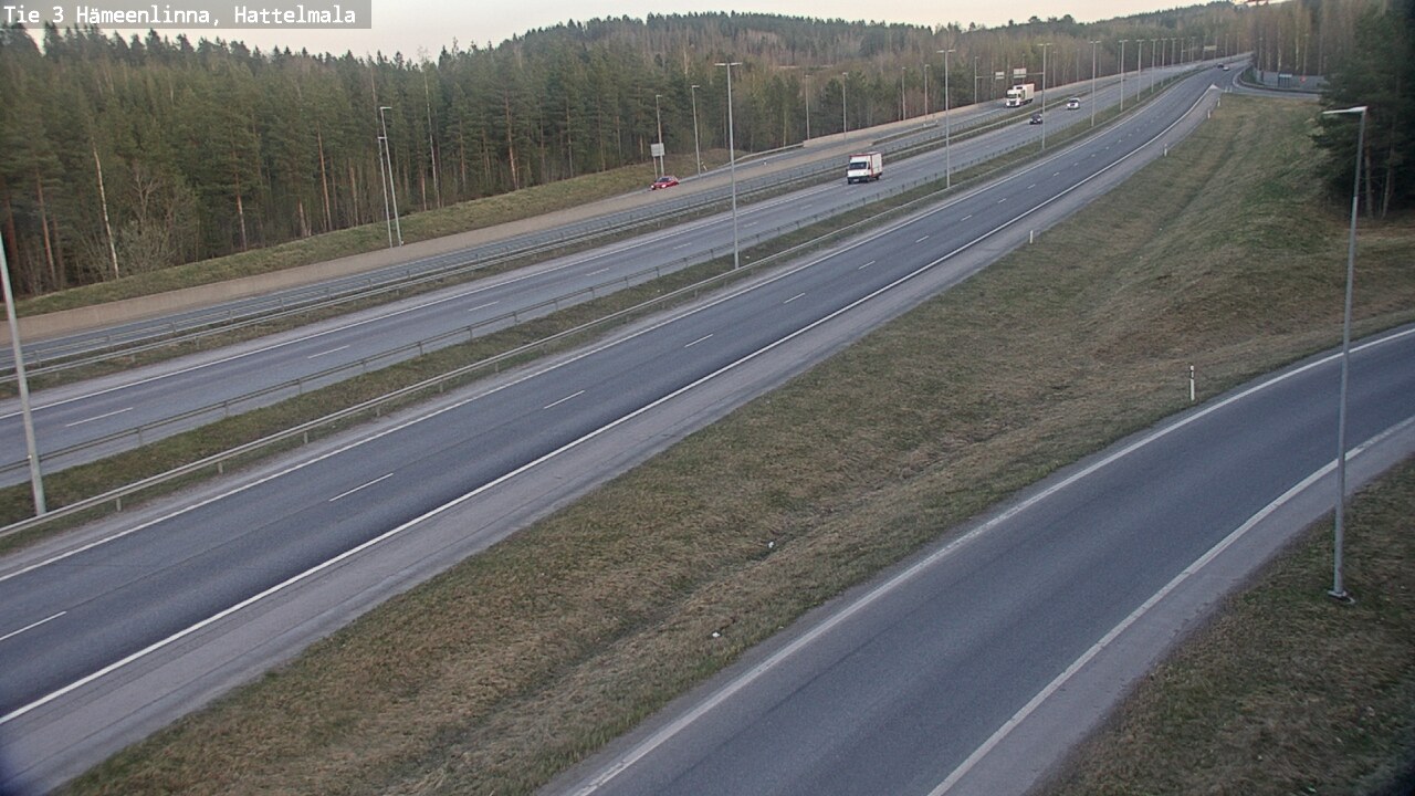 Weather Camera Image Road 3 Hämeenlinna, Hattelmala, Hämeenlinna, Kanta-Häme