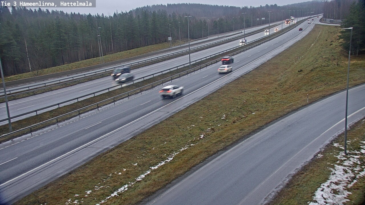 Weather Camera Image Road 3 Hämeenlinna, Hattelmala, Hämeenlinna, Kanta-Häme