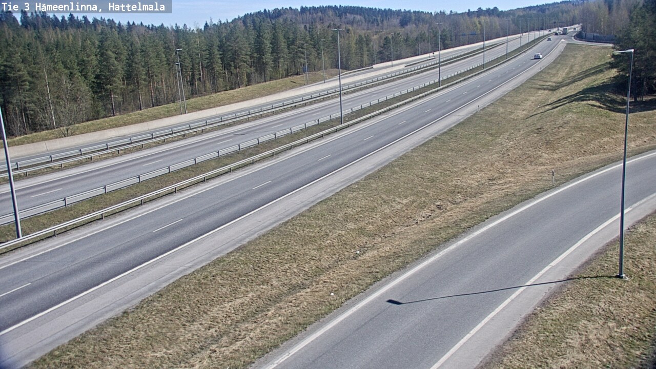 Weather Camera Image Road 3 Hämeenlinna, Hattelmala, Hämeenlinna, Kanta-Häme