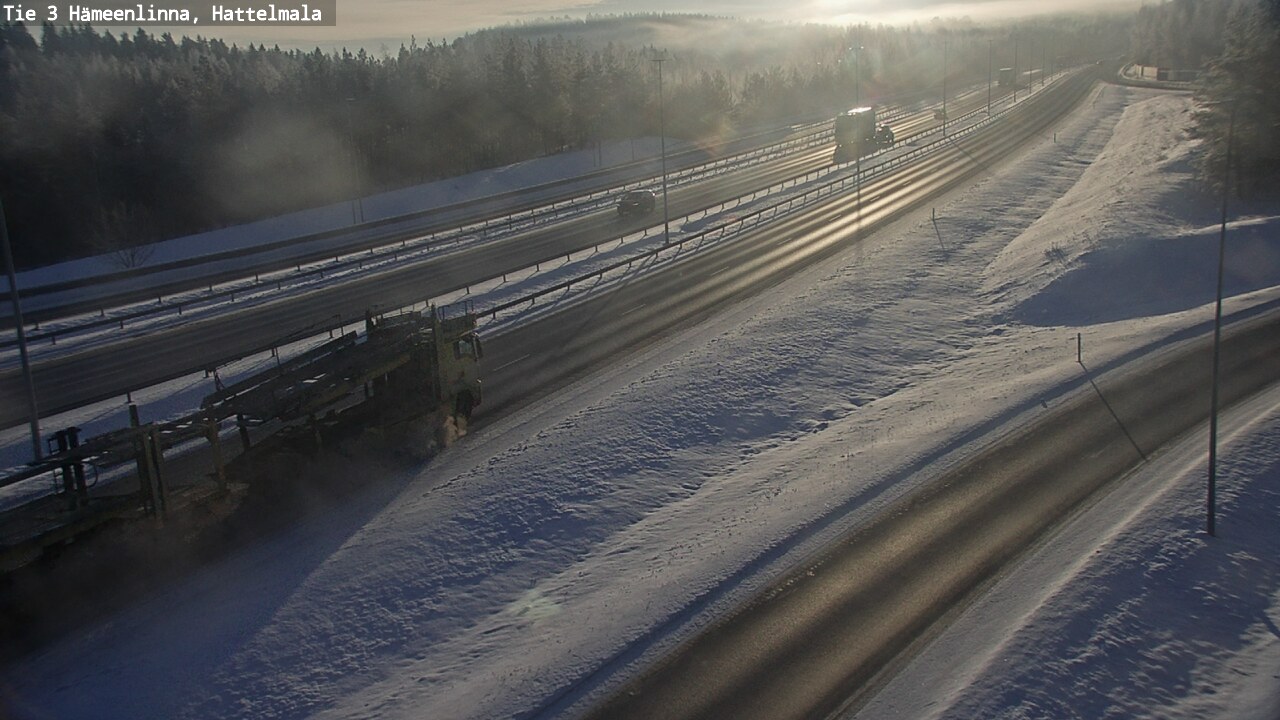 Weather Camera Image Road 3 Hämeenlinna, Hattelmala, Hämeenlinna, Kanta-Häme