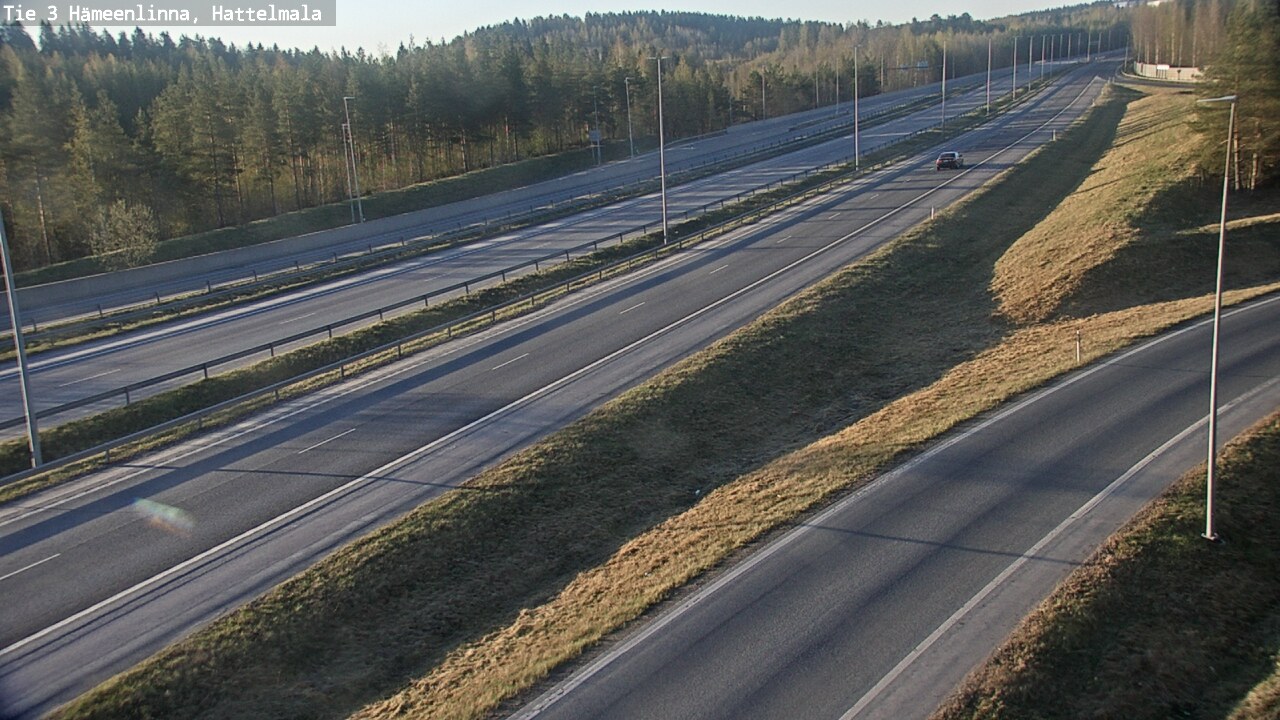 Weather Camera Image Road 3 Hämeenlinna, Hattelmala, Hämeenlinna, Kanta-Häme
