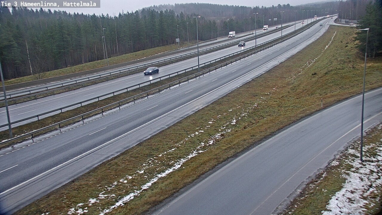 Weather Camera Image Road 3 Hämeenlinna, Hattelmala, Hämeenlinna, Kanta-Häme