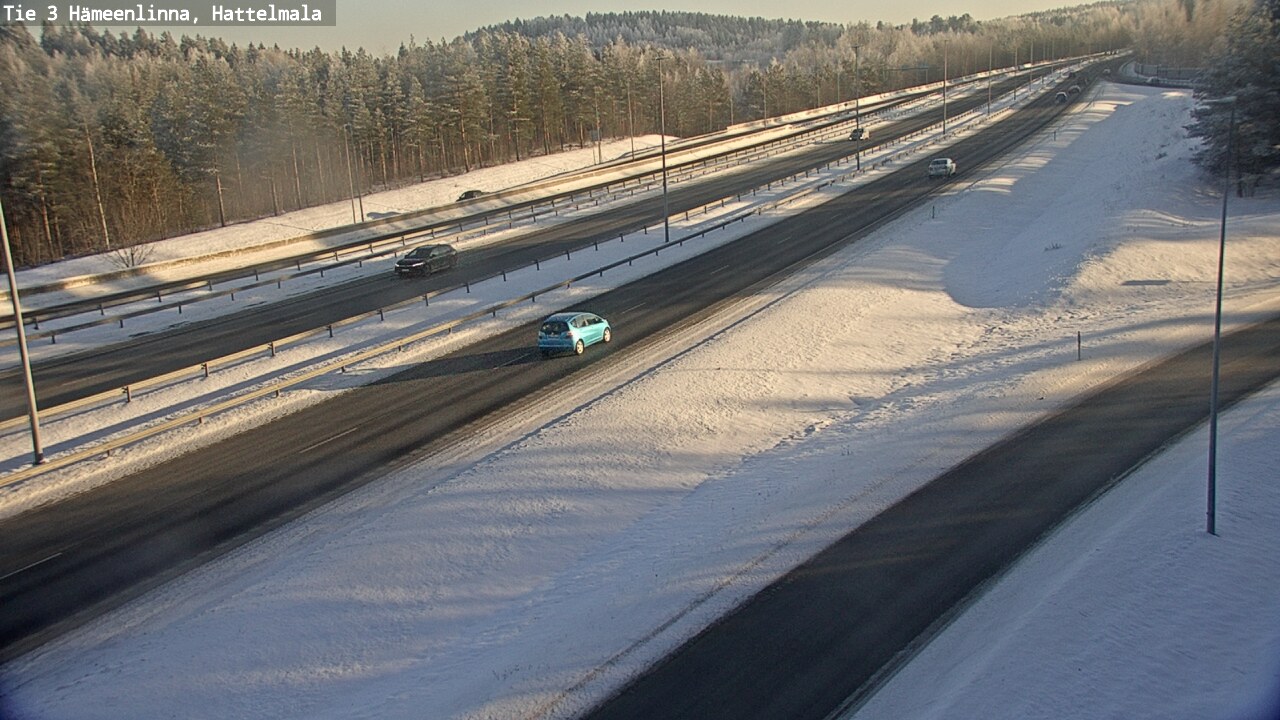 Weather Camera Image Road 3 Hämeenlinna, Hattelmala, Hämeenlinna, Kanta-Häme
