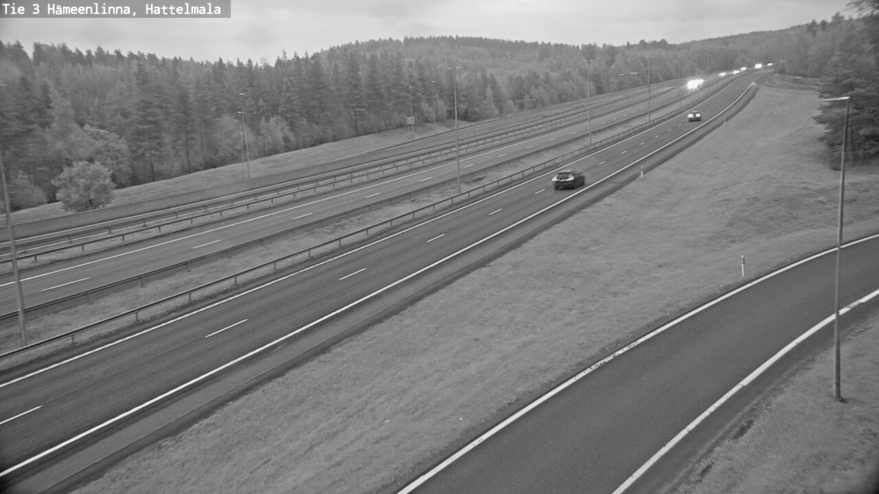 Weather Camera Image Road 3 Hämeenlinna, Hattelmala, Hämeenlinna, Kanta-Häme