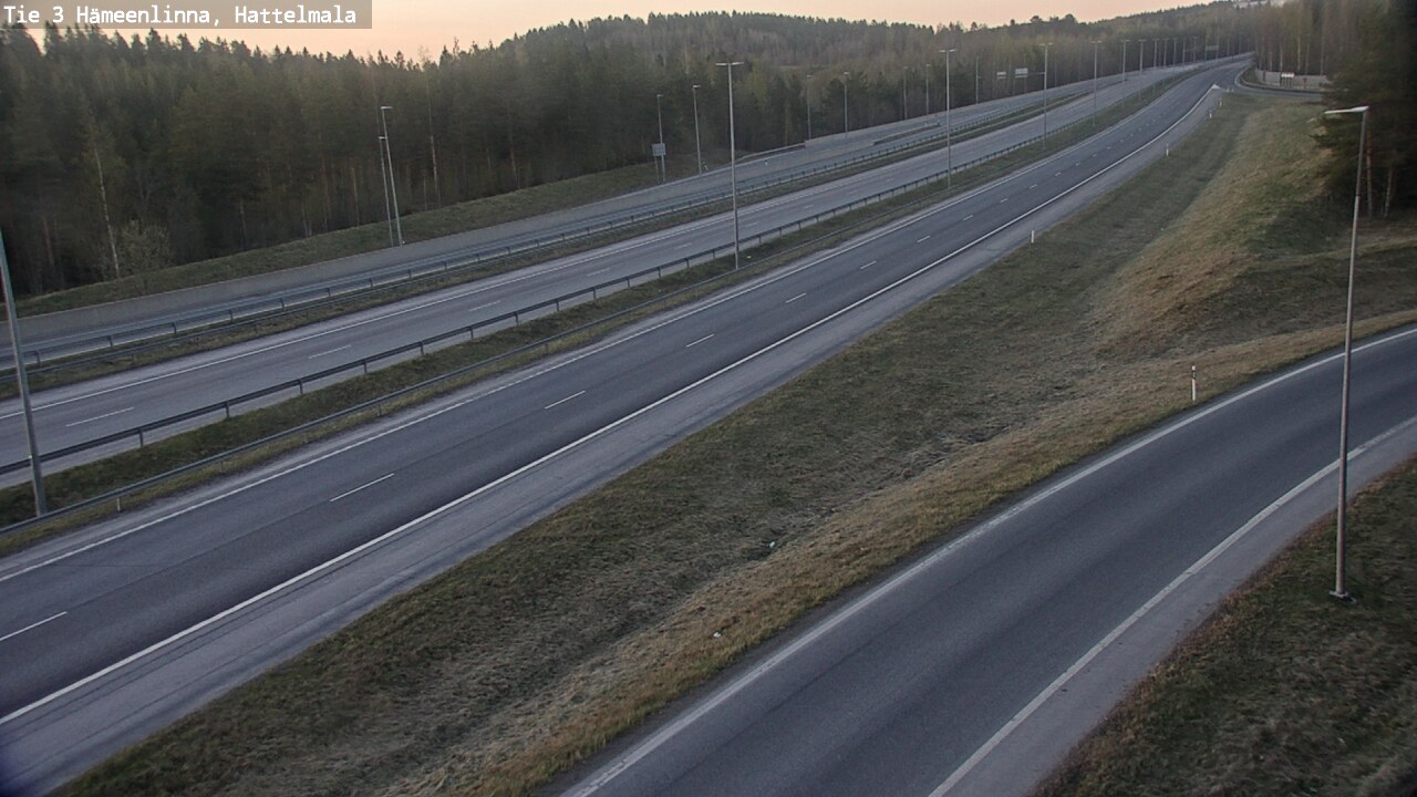 Weather Camera Image Road 3 Hämeenlinna, Hattelmala, Hämeenlinna, Kanta-Häme