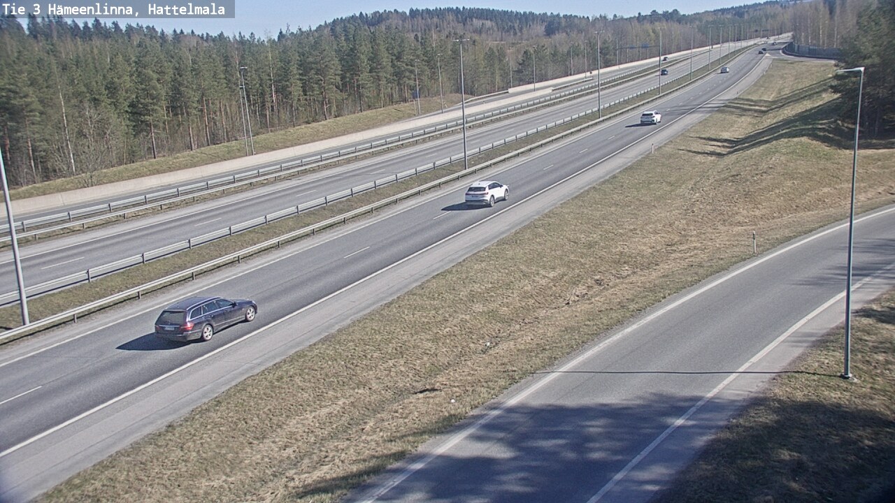 Weather Camera Image Road 3 Hämeenlinna, Hattelmala, Hämeenlinna, Kanta-Häme