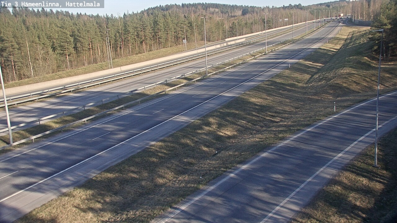Weather Camera Image Road 3 Hämeenlinna, Hattelmala, Hämeenlinna, Kanta-Häme