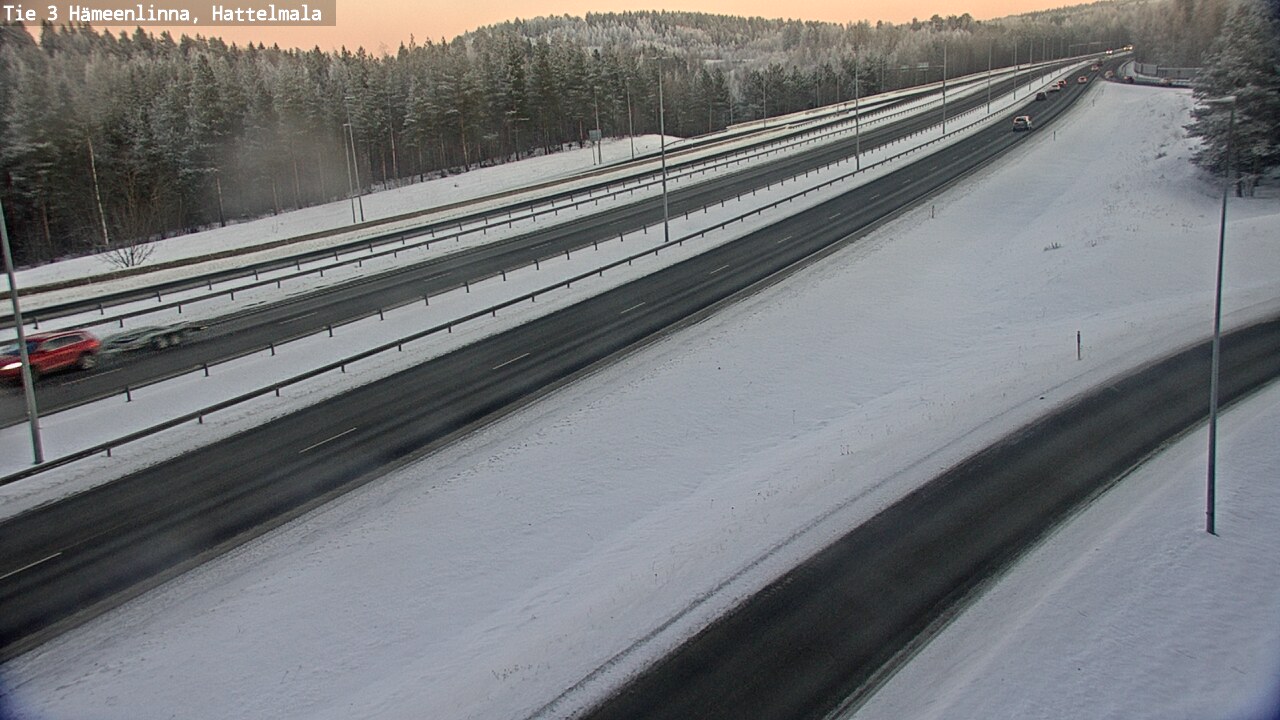 Weather Camera Image Road 3 Hämeenlinna, Hattelmala, Hämeenlinna, Kanta-Häme