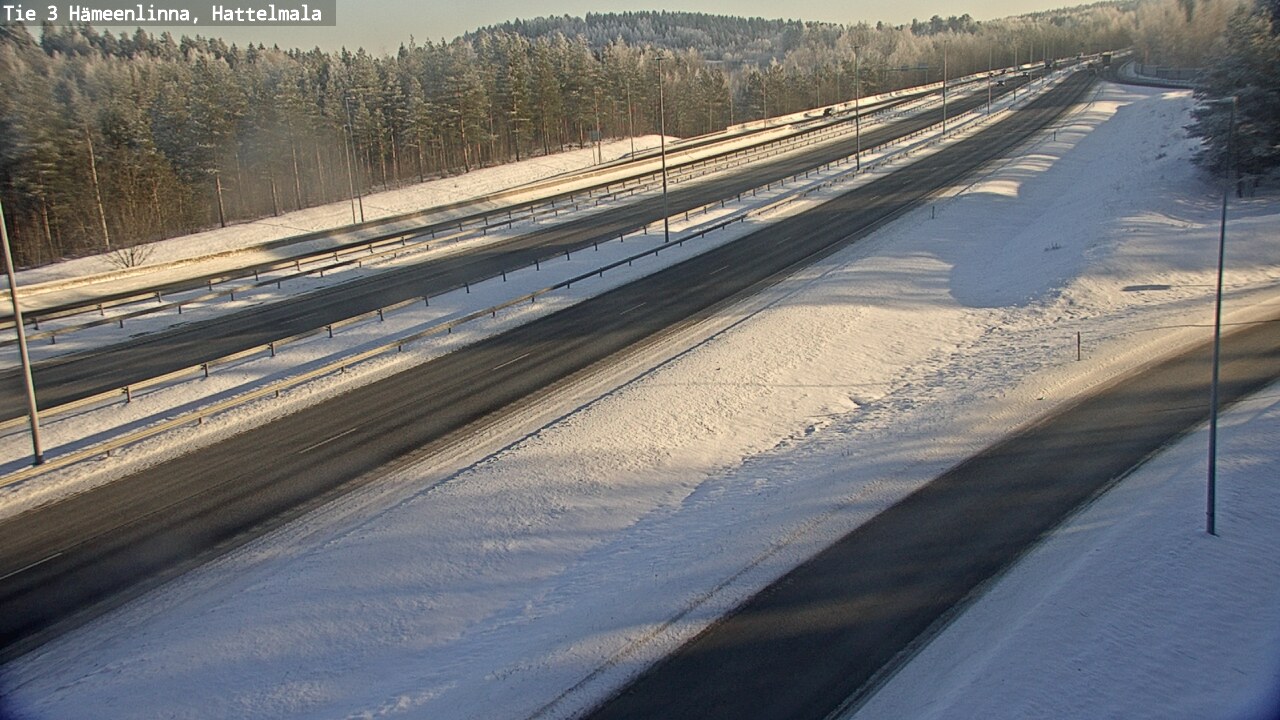 Weather Camera Image Road 3 Hämeenlinna, Hattelmala, Hämeenlinna, Kanta-Häme