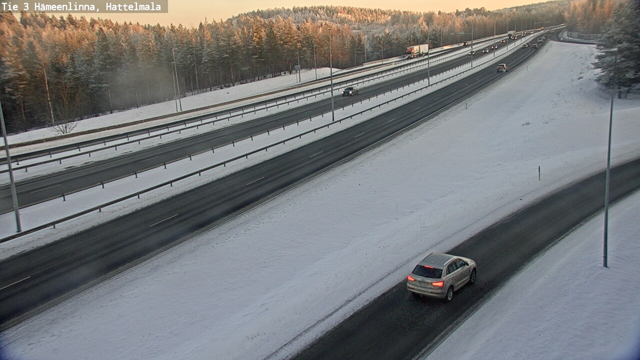 Weather Camera Image Road 3 Hämeenlinna, Hattelmala, Hämeenlinna, Kanta-Häme