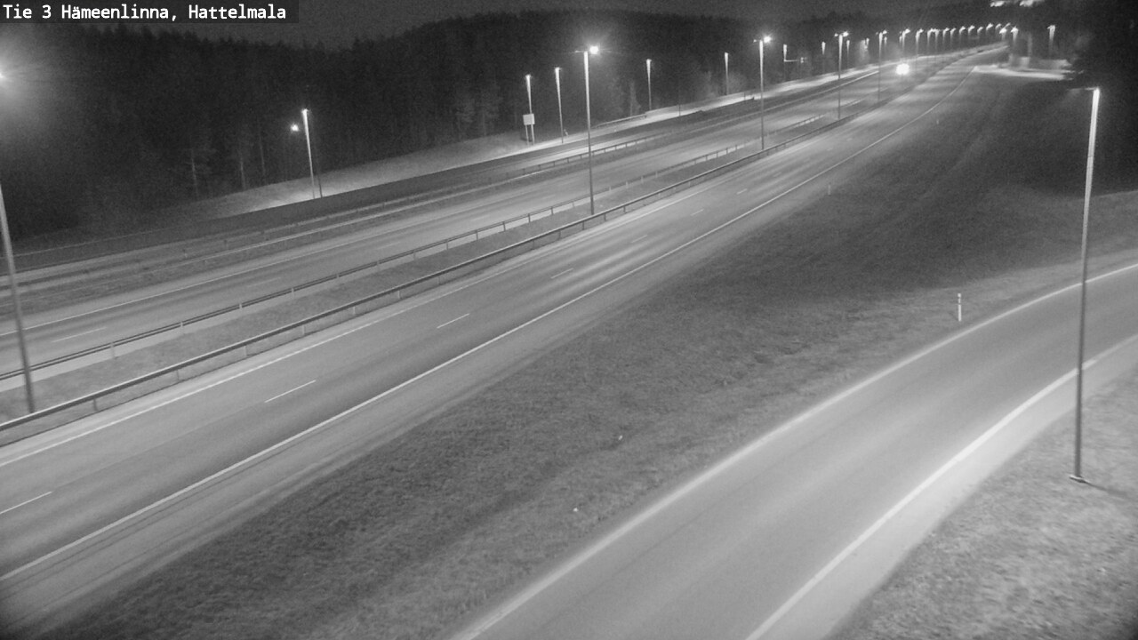 Weather Camera Image Road 3 Hämeenlinna, Hattelmala, Hämeenlinna, Kanta-Häme