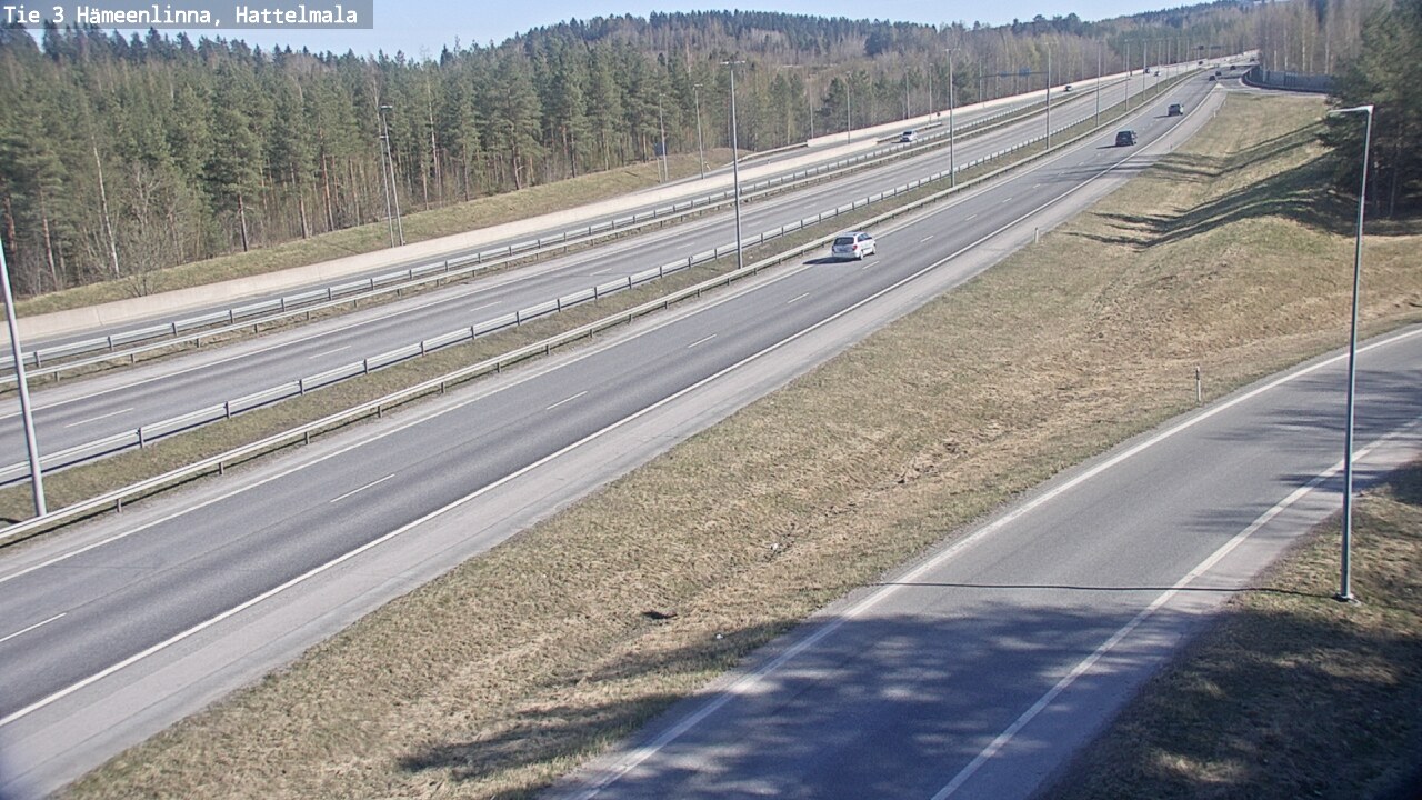 Weather Camera Image Road 3 Hämeenlinna, Hattelmala, Hämeenlinna, Kanta-Häme