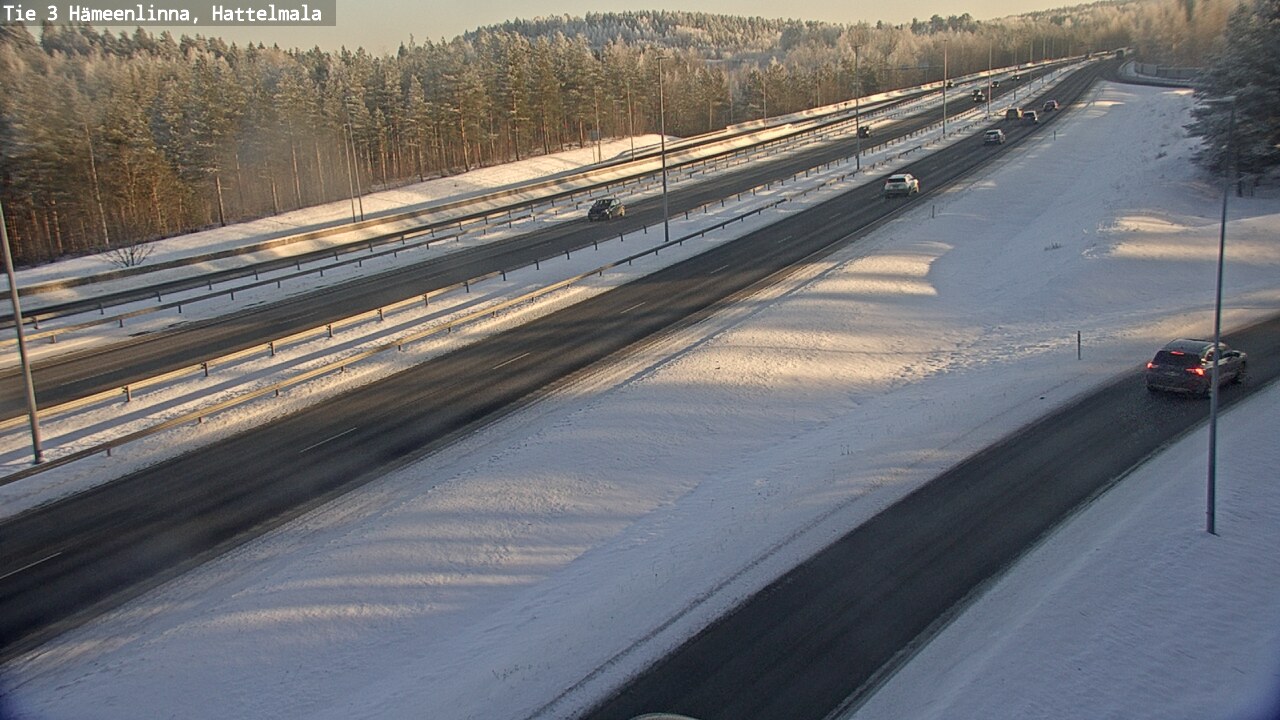 Weather Camera Image Road 3 Hämeenlinna, Hattelmala, Hämeenlinna, Kanta-Häme