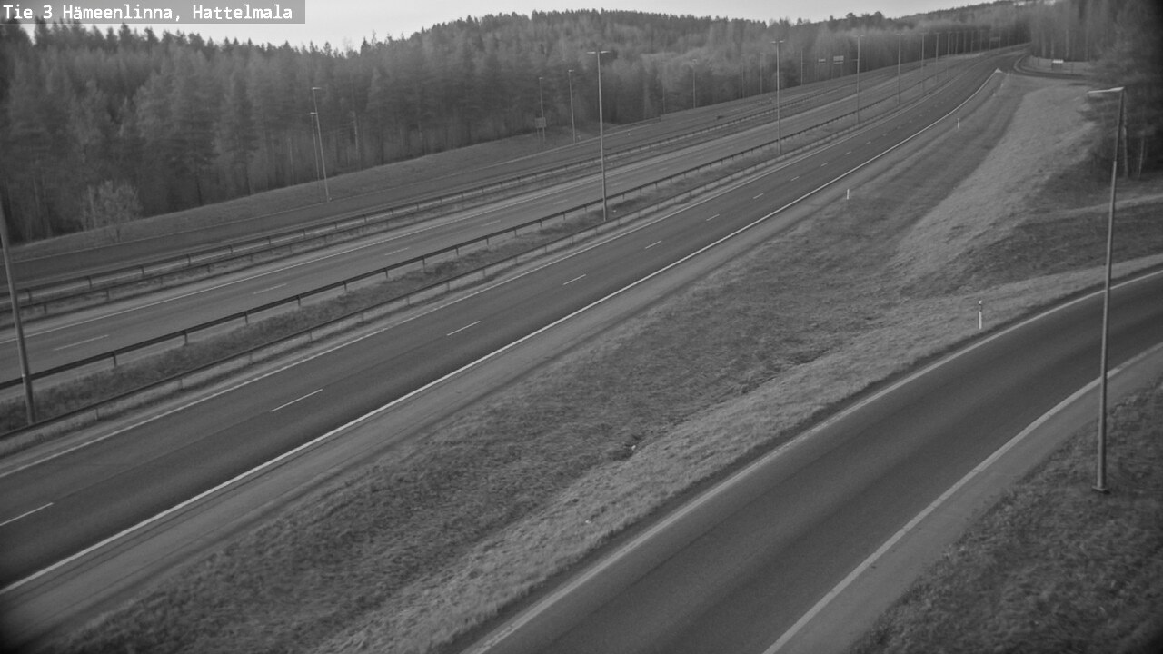Weather Camera Image Road 3 Hämeenlinna, Hattelmala, Hämeenlinna, Kanta-Häme