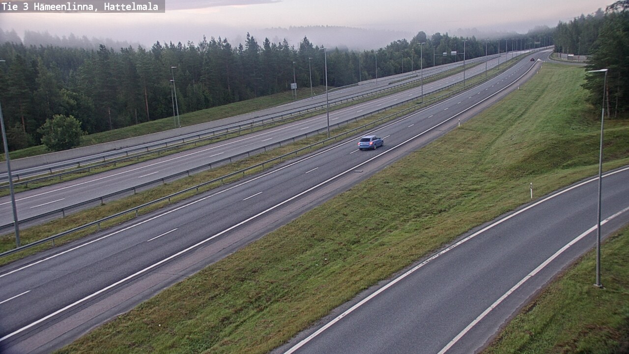 Weather Camera Image Road 3 Hämeenlinna, Hattelmala, Hämeenlinna, Kanta-Häme