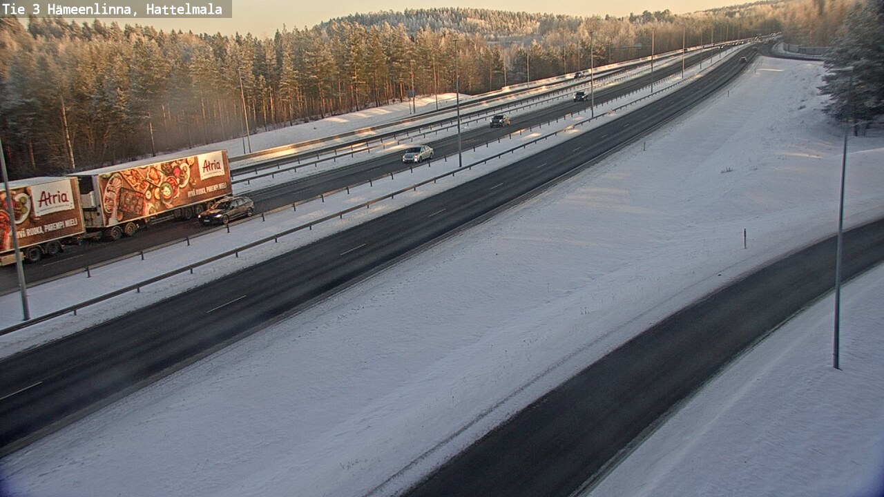 Weather Camera Image Road 3 Hämeenlinna, Hattelmala, Hämeenlinna, Kanta-Häme