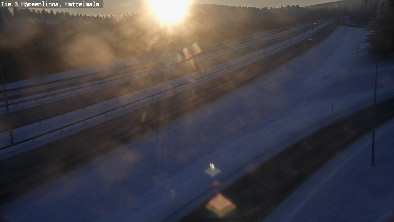 Weather Camera Image Road 3 Hämeenlinna, Hattelmala, Hämeenlinna, Kanta-Häme