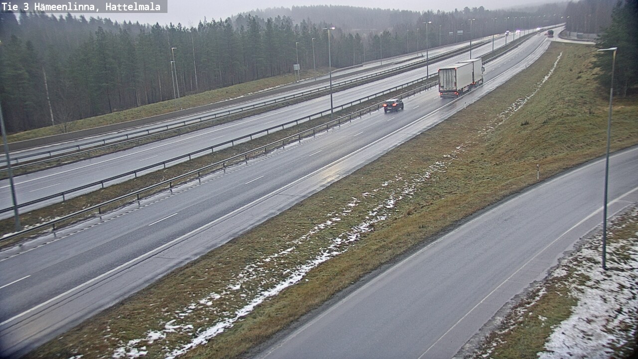 Weather Camera Image Road 3 Hämeenlinna, Hattelmala, Hämeenlinna, Kanta-Häme