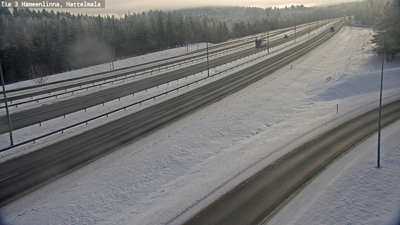 Weather Camera Image Road 3 Hämeenlinna, Hattelmala, Hämeenlinna, Kanta-Häme