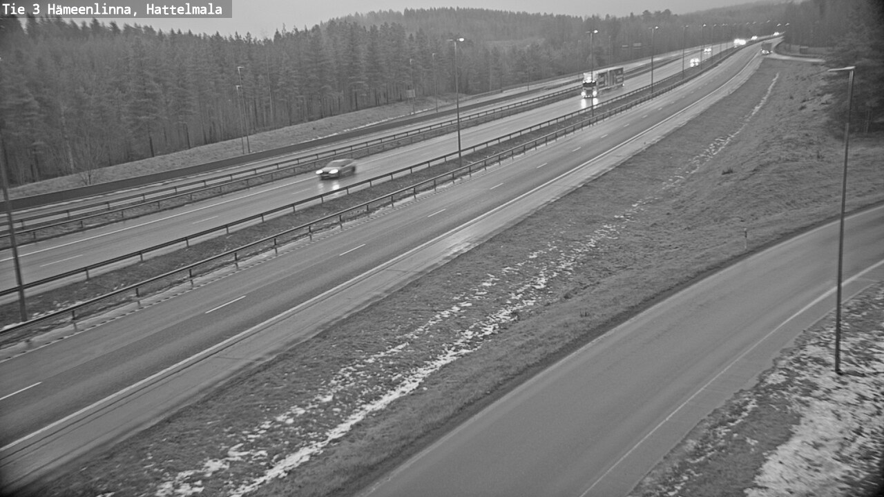 Weather Camera Image Road 3 Hämeenlinna, Hattelmala, Hämeenlinna, Kanta-Häme