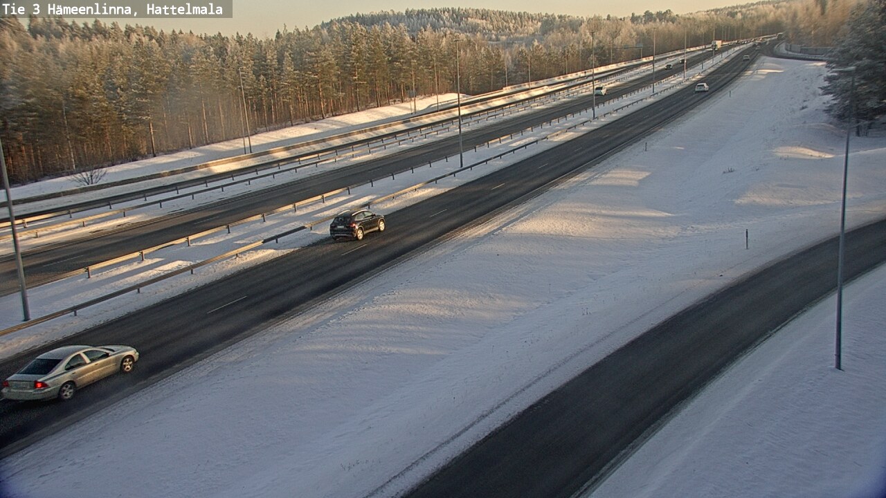 Weather Camera Image Road 3 Hämeenlinna, Hattelmala, Hämeenlinna, Kanta-Häme