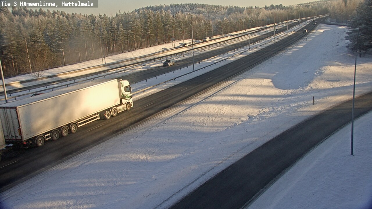 Weather Camera Image Road 3 Hämeenlinna, Hattelmala, Hämeenlinna, Kanta-Häme