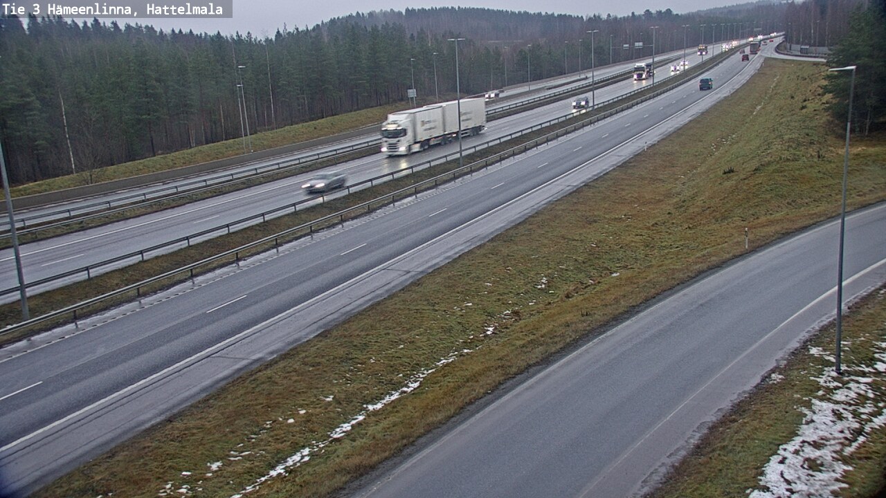 Weather Camera Image Road 3 Hämeenlinna, Hattelmala, Hämeenlinna, Kanta-Häme