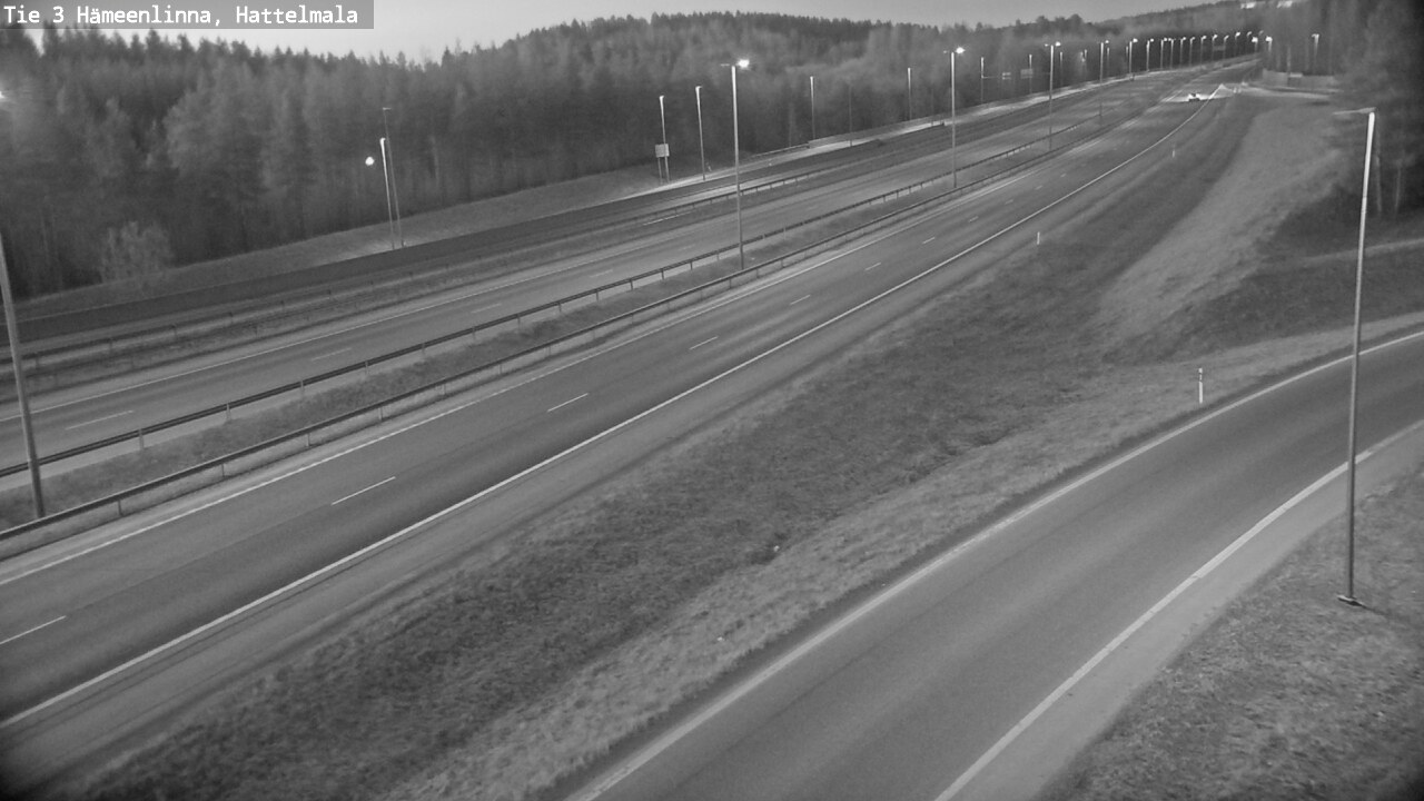 Weather Camera Image Road 3 Hämeenlinna, Hattelmala, Hämeenlinna, Kanta-Häme