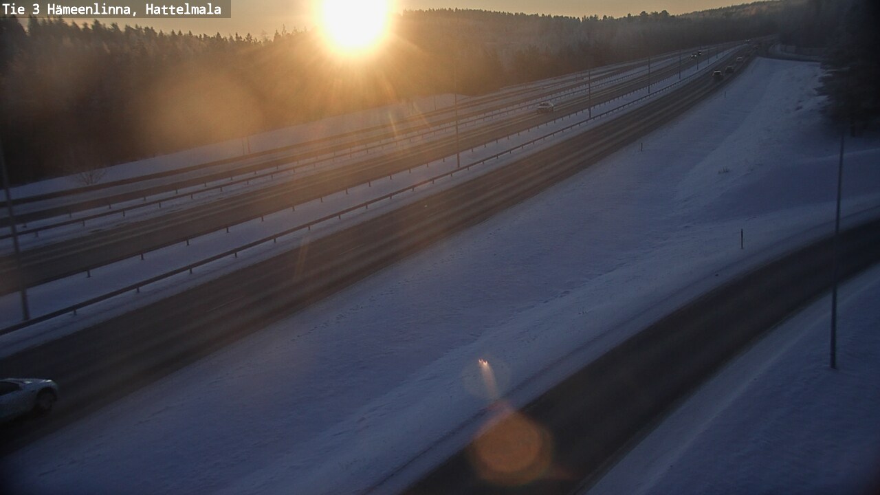 Weather Camera Image Road 3 Hämeenlinna, Hattelmala, Hämeenlinna, Kanta-Häme