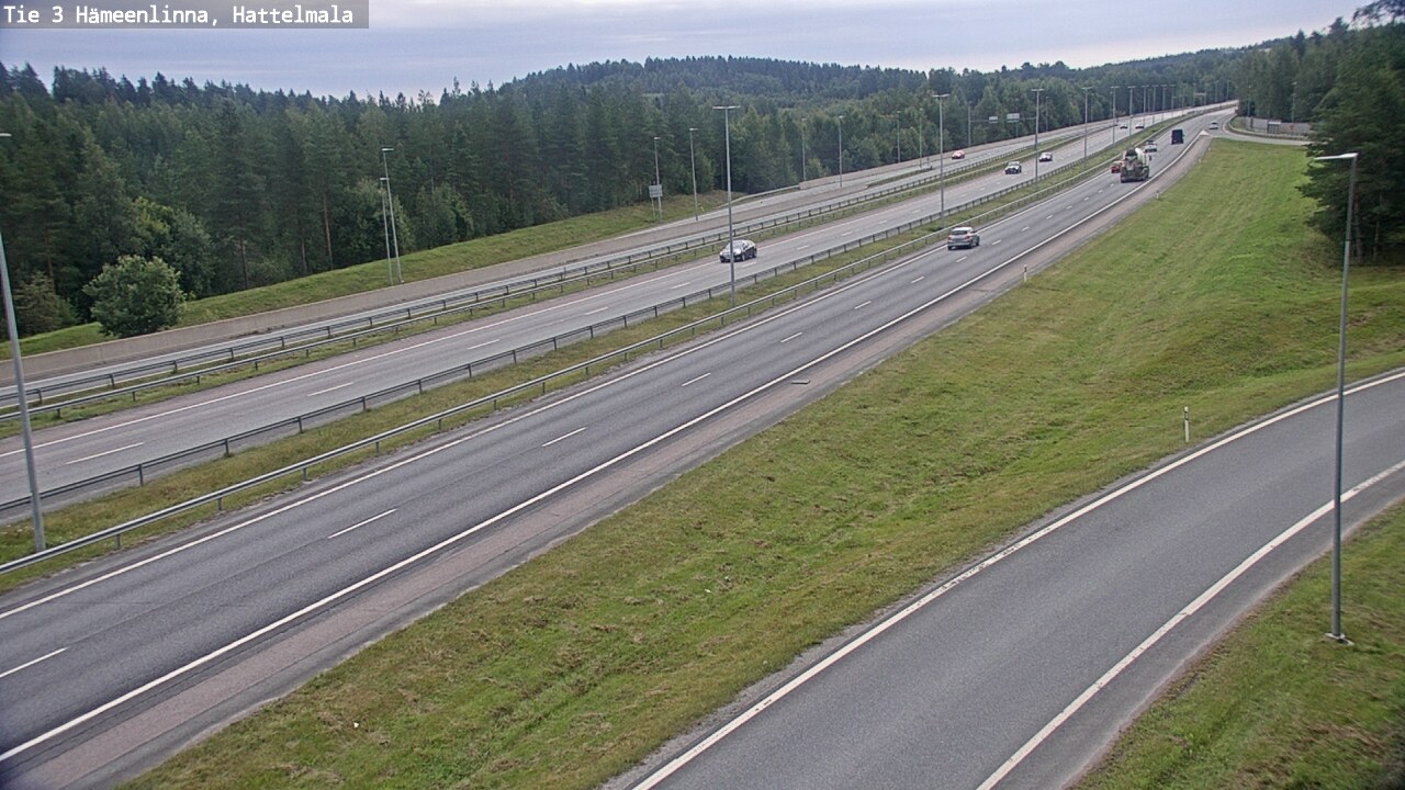 Weather Camera Image Road 3 Hämeenlinna, Hattelmala, Hämeenlinna, Kanta-Häme