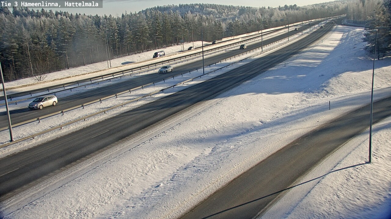 Weather Camera Image Road 3 Hämeenlinna, Hattelmala, Hämeenlinna, Kanta-Häme