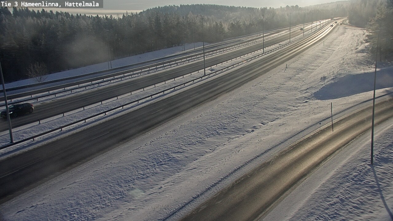 Weather Camera Image Road 3 Hämeenlinna, Hattelmala, Hämeenlinna, Kanta-Häme