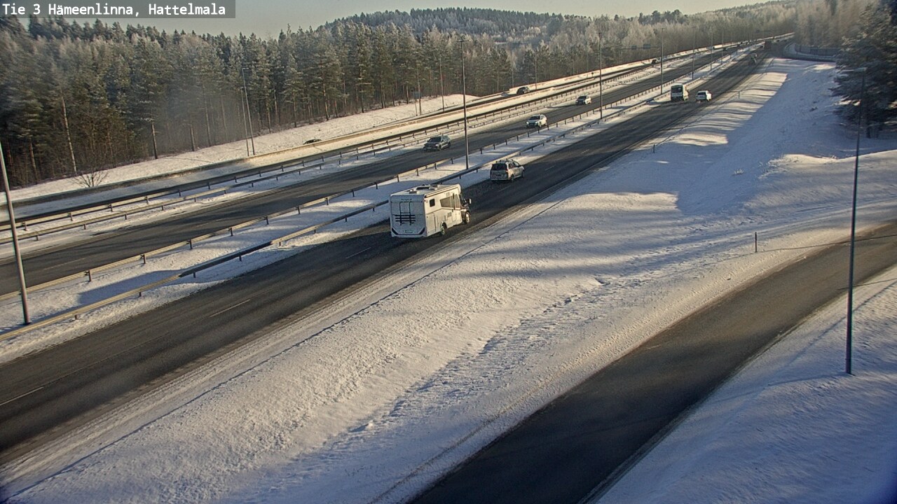 Weather Camera Image Road 3 Hämeenlinna, Hattelmala, Hämeenlinna, Kanta-Häme