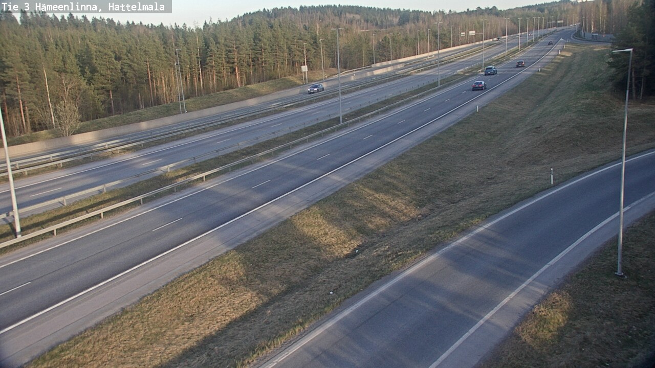 Weather Camera Image Road 3 Hämeenlinna, Hattelmala, Hämeenlinna, Kanta-Häme