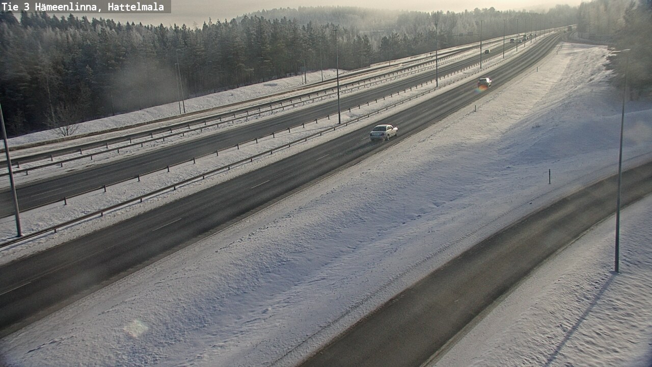 Weather Camera Image Road 3 Hämeenlinna, Hattelmala, Hämeenlinna, Kanta-Häme
