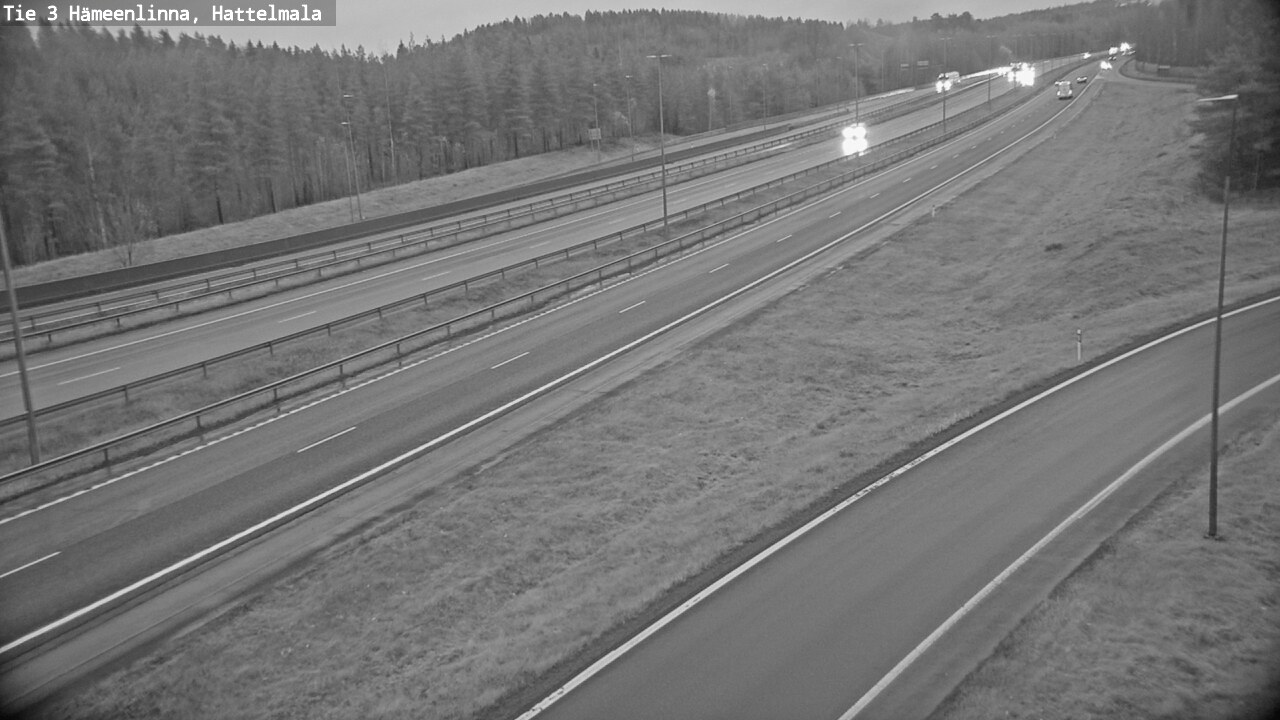 Weather Camera Image Road 3 Hämeenlinna, Hattelmala, Hämeenlinna, Kanta-Häme