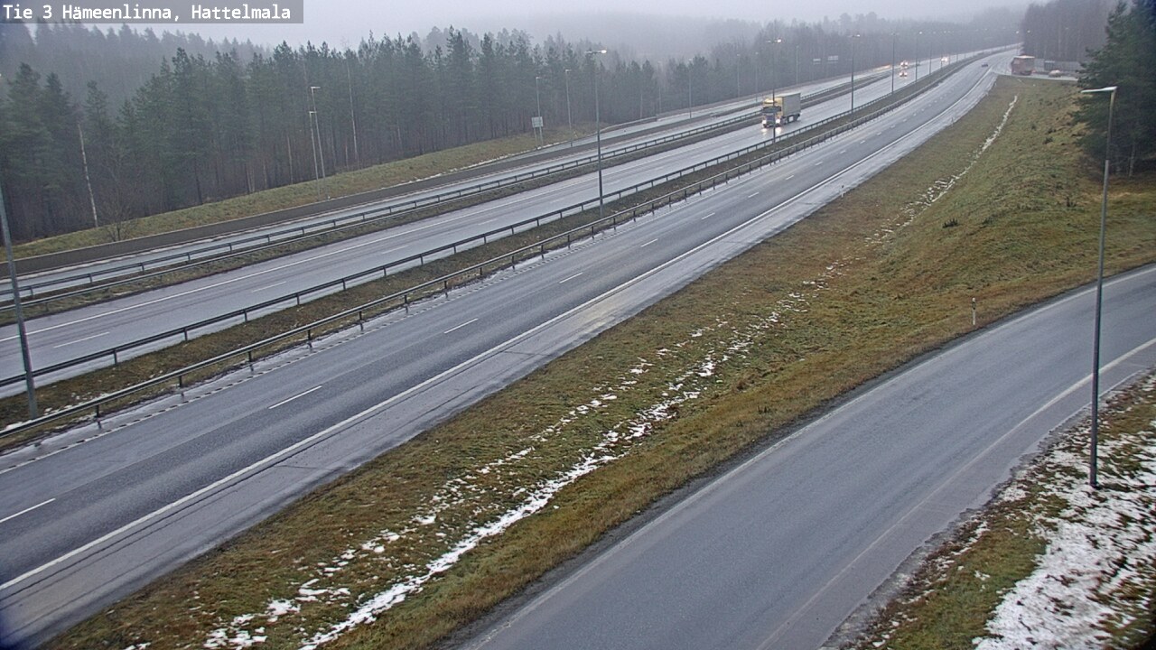 Weather Camera Image Road 3 Hämeenlinna, Hattelmala, Hämeenlinna, Kanta-Häme
