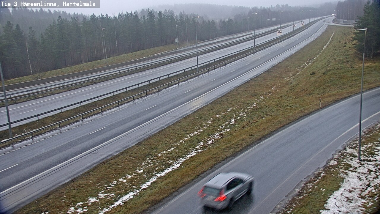 Weather Camera Image Road 3 Hämeenlinna, Hattelmala, Hämeenlinna, Kanta-Häme