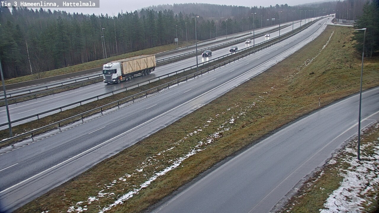 Weather Camera Image Road 3 Hämeenlinna, Hattelmala, Hämeenlinna, Kanta-Häme