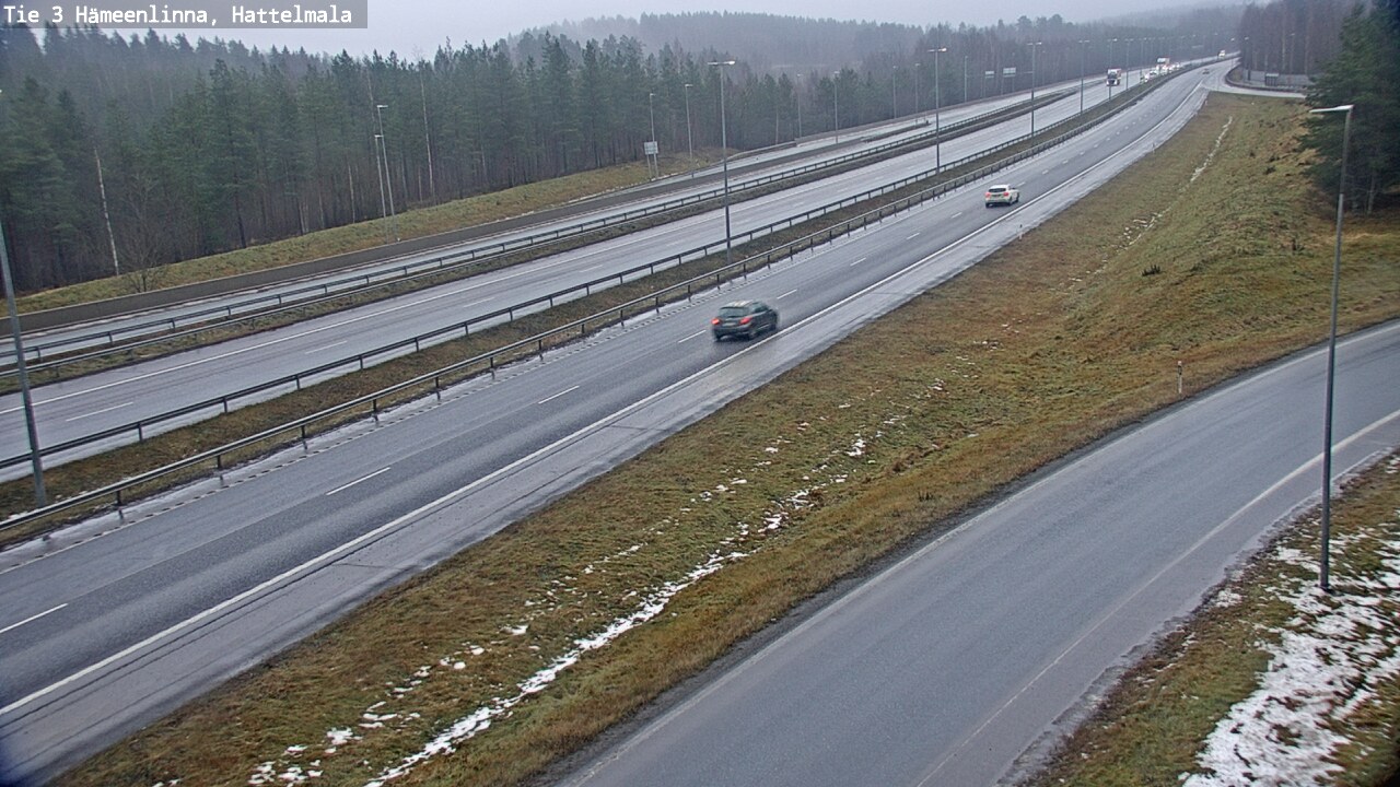 Weather Camera Image Road 3 Hämeenlinna, Hattelmala, Hämeenlinna, Kanta-Häme