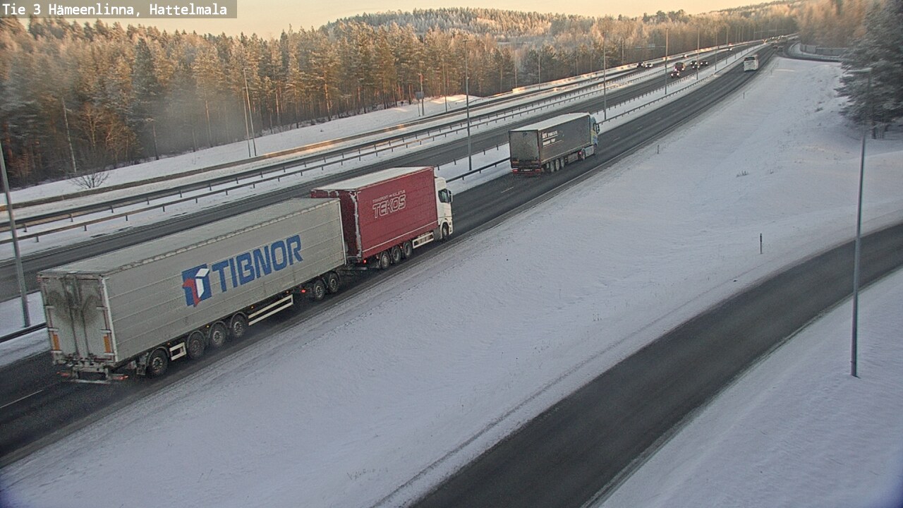 Weather Camera Image Road 3 Hämeenlinna, Hattelmala, Hämeenlinna, Kanta-Häme