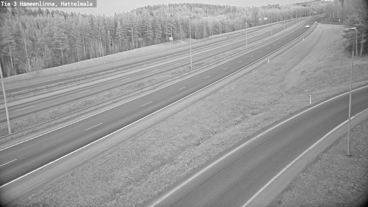 Weather Camera Image Road 3 Hämeenlinna, Hattelmala, Hämeenlinna, Kanta-Häme