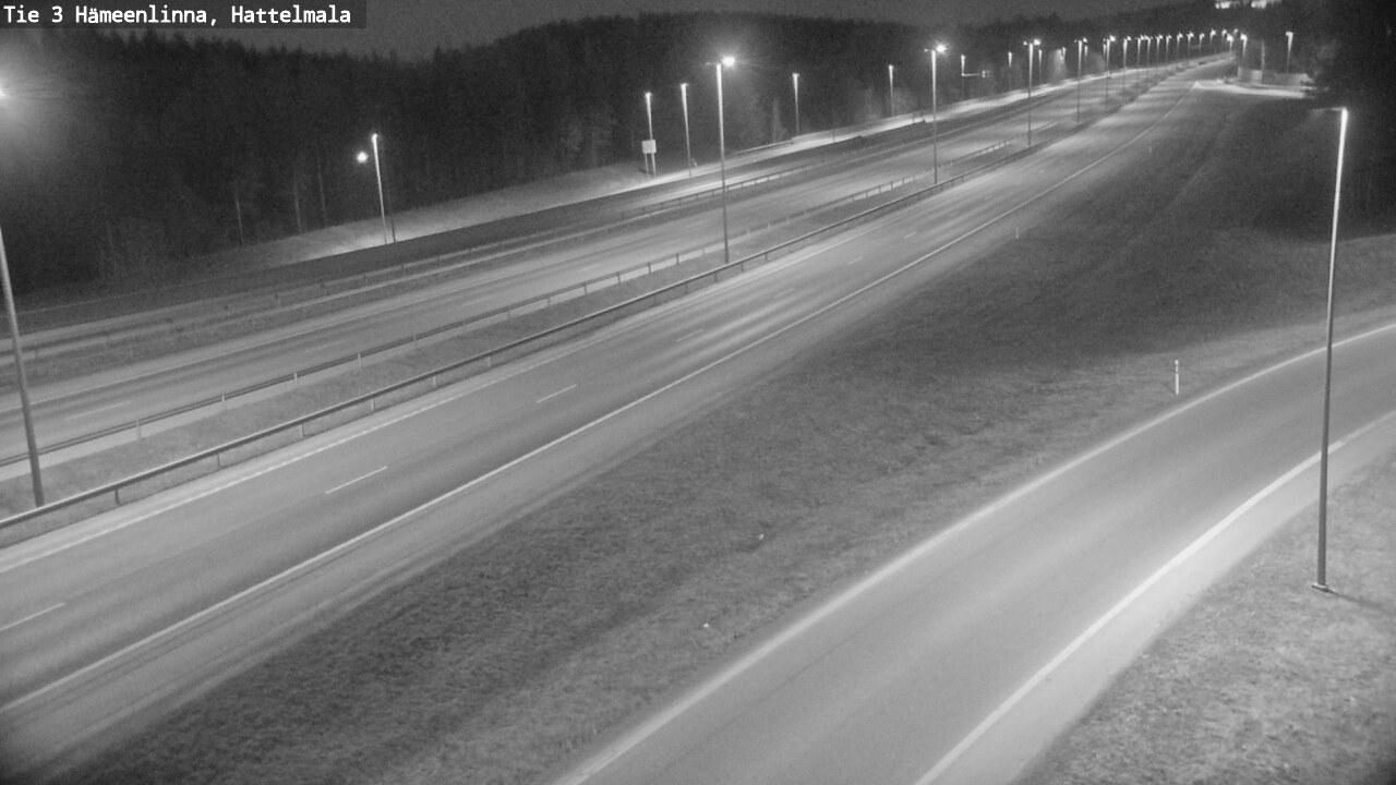 Weather Camera Image Road 3 Hämeenlinna, Hattelmala, Hämeenlinna, Kanta-Häme