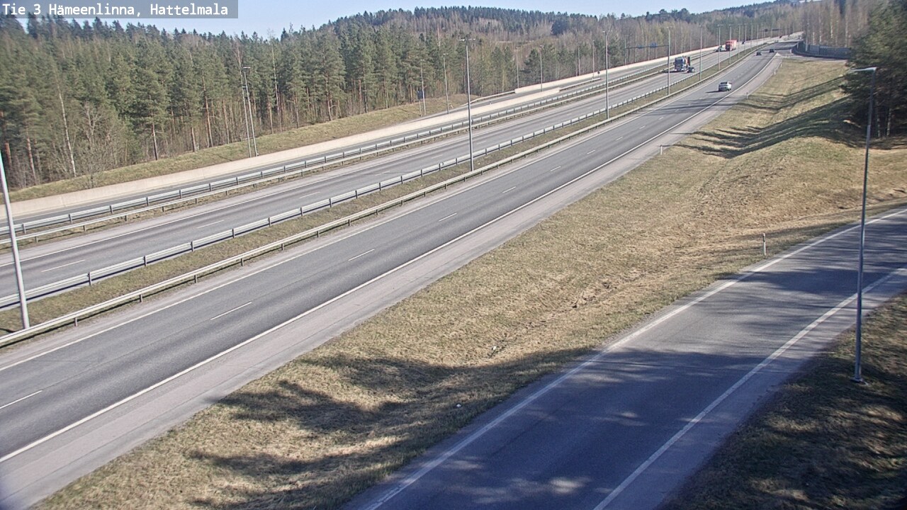 Weather Camera Image Road 3 Hämeenlinna, Hattelmala, Hämeenlinna, Kanta-Häme