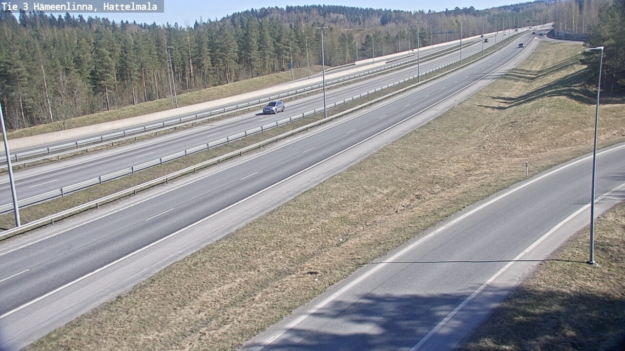 Weather Camera Image Road 3 Hämeenlinna, Hattelmala, Hämeenlinna, Kanta-Häme