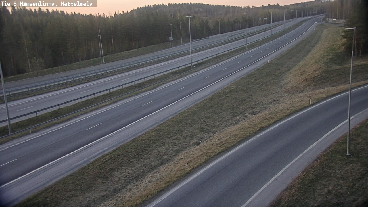 Weather Camera Image Road 3 Hämeenlinna, Hattelmala, Hämeenlinna, Kanta-Häme