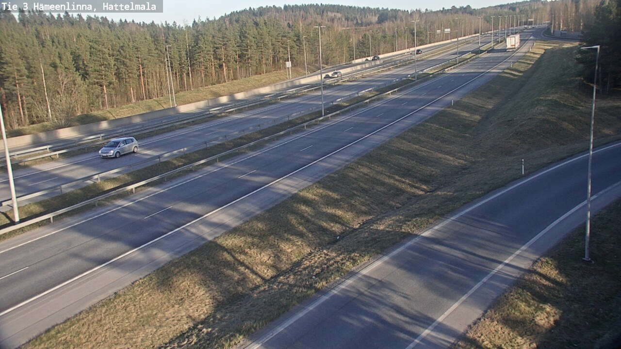 Weather Camera Image Road 3 Hämeenlinna, Hattelmala, Hämeenlinna, Kanta-Häme