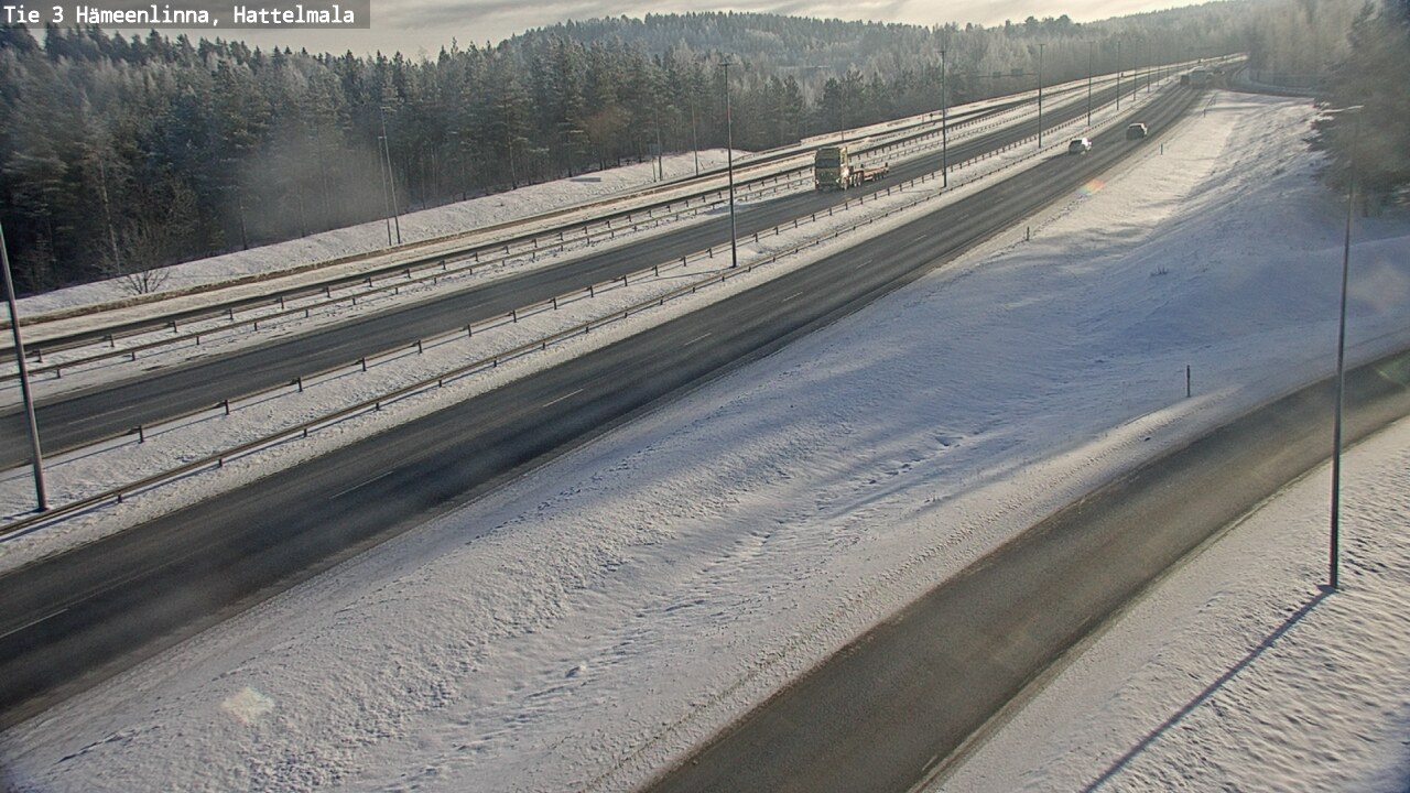 Weather Camera Image Road 3 Hämeenlinna, Hattelmala, Hämeenlinna, Kanta-Häme