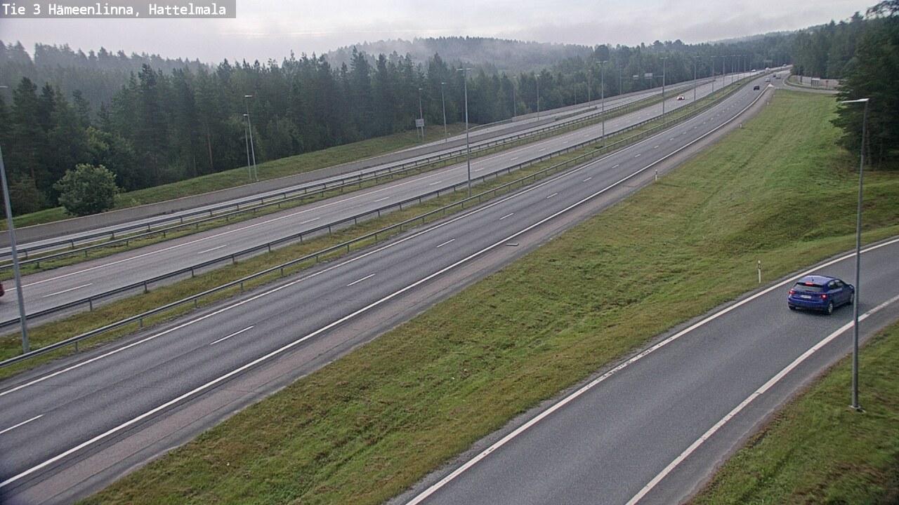 Weather Camera Image Road 3 Hämeenlinna, Hattelmala, Hämeenlinna, Kanta-Häme